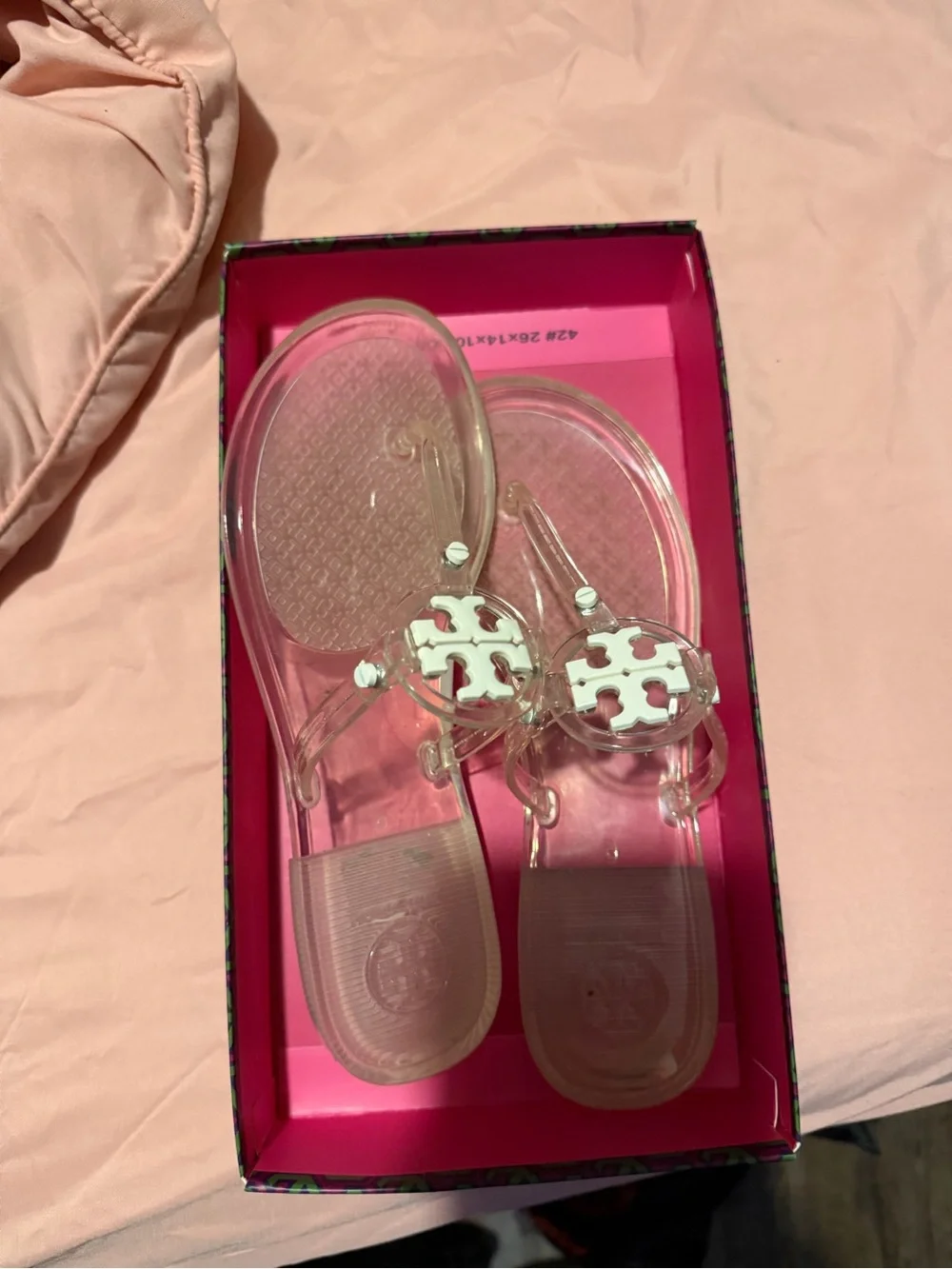 Tory Burch Purple and Green Geometric Box